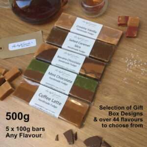 letter box friendly hand made premium fudge gift box