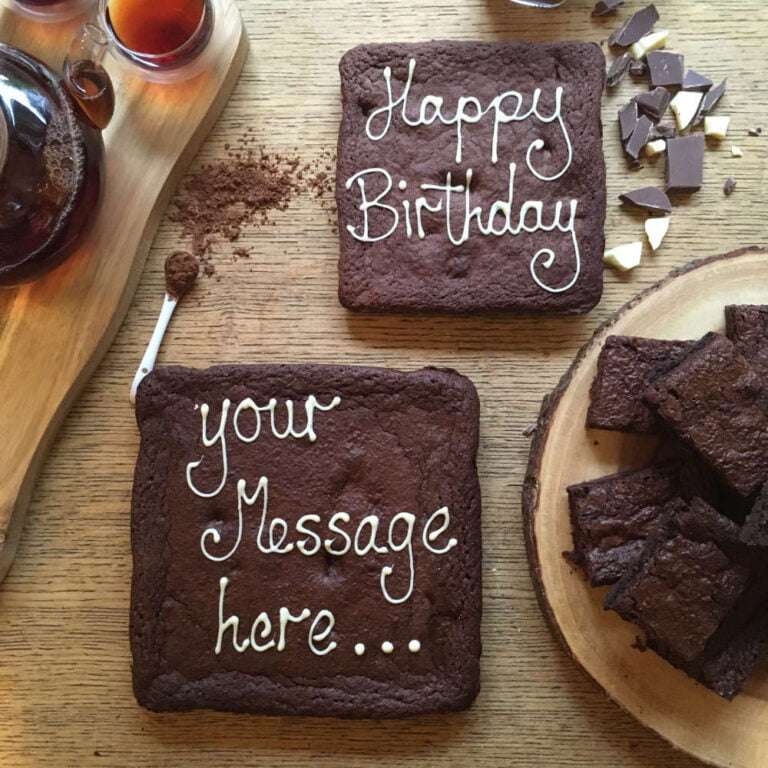 personalised giant brownie gifts delivered all over the uk