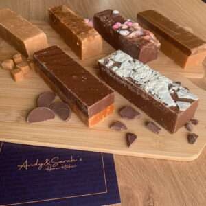 6 giant blocks of fudge